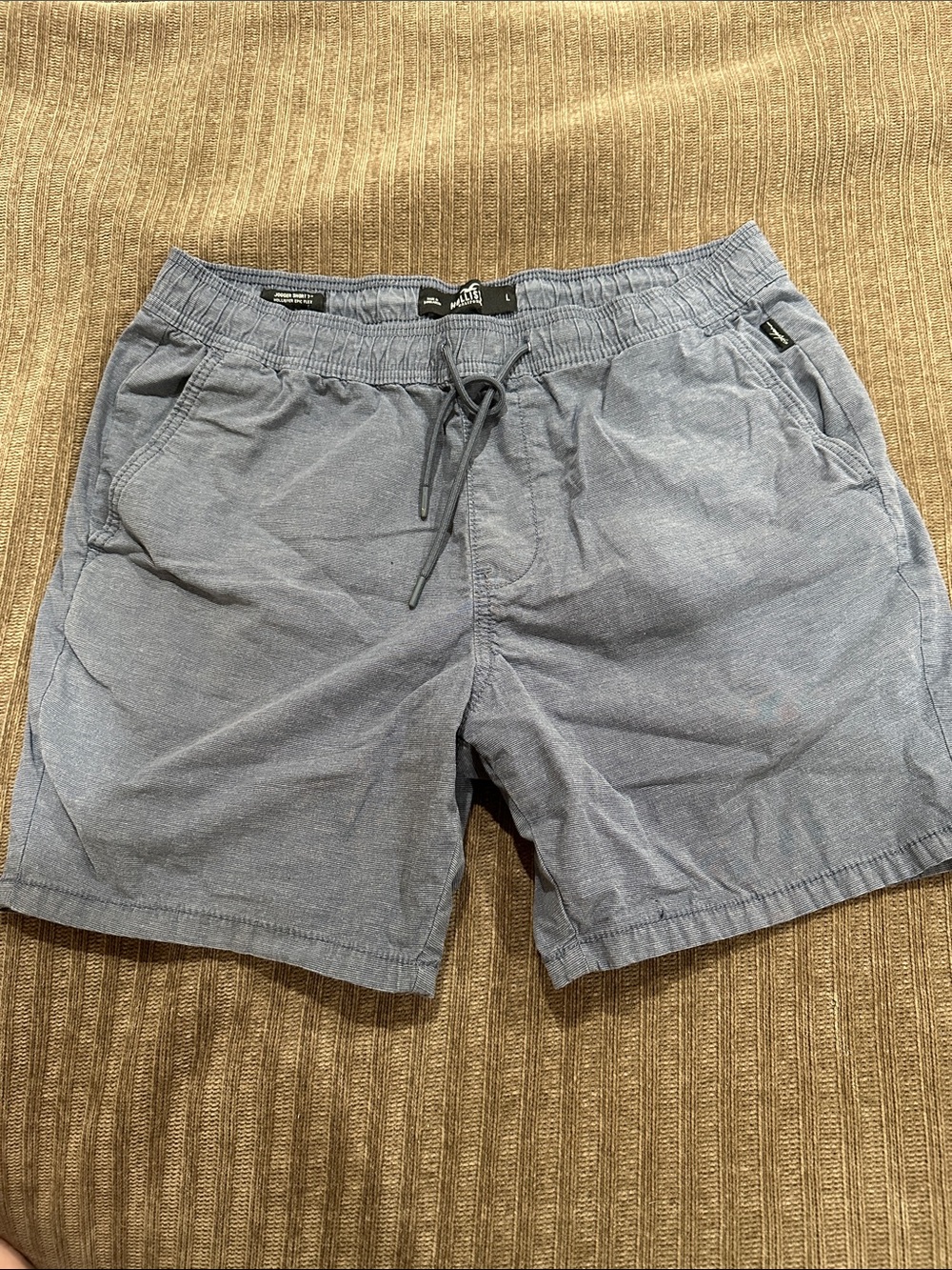 Holister blue jogger Drawstring Casual Shorts
